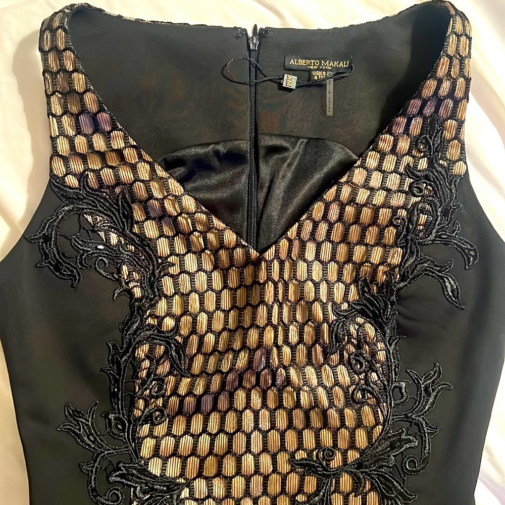 Black tan cocktail dress never worn